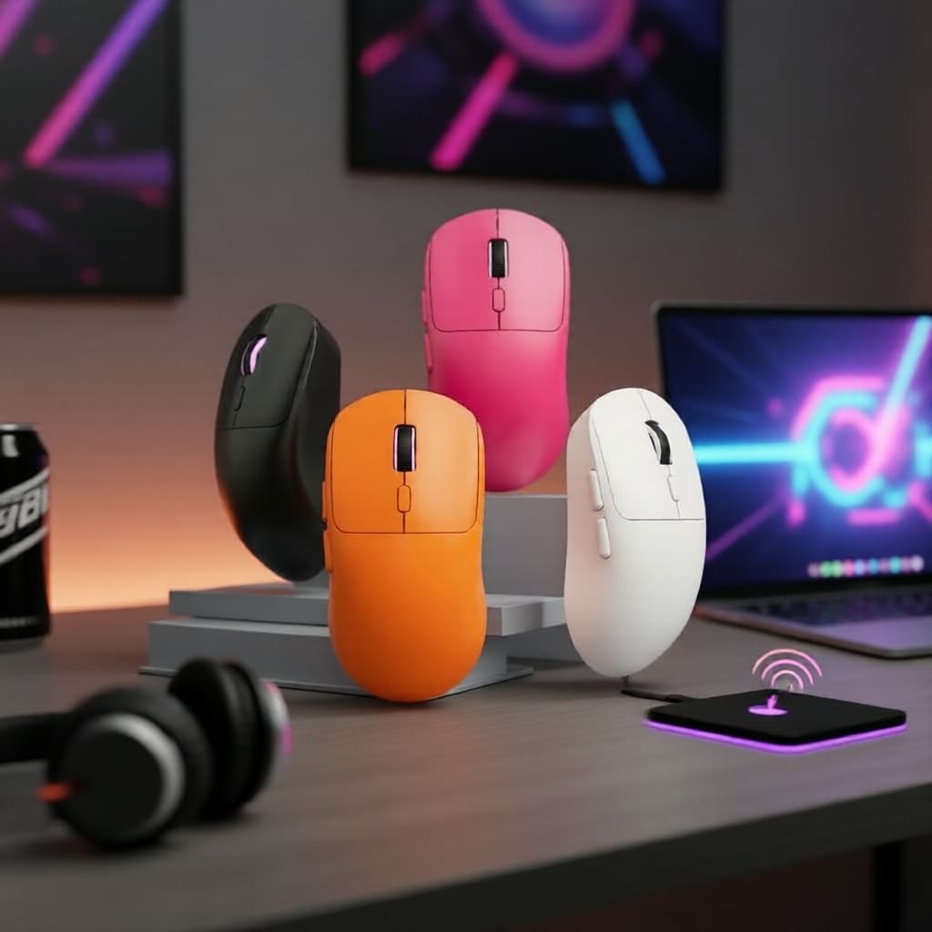 Mouse Sem Fio M348 Dual Mode: Bluetooth 2.4G, Silencioso, Leve, Ergonômico, Recarregável, DPI Ajustável, Para Computador