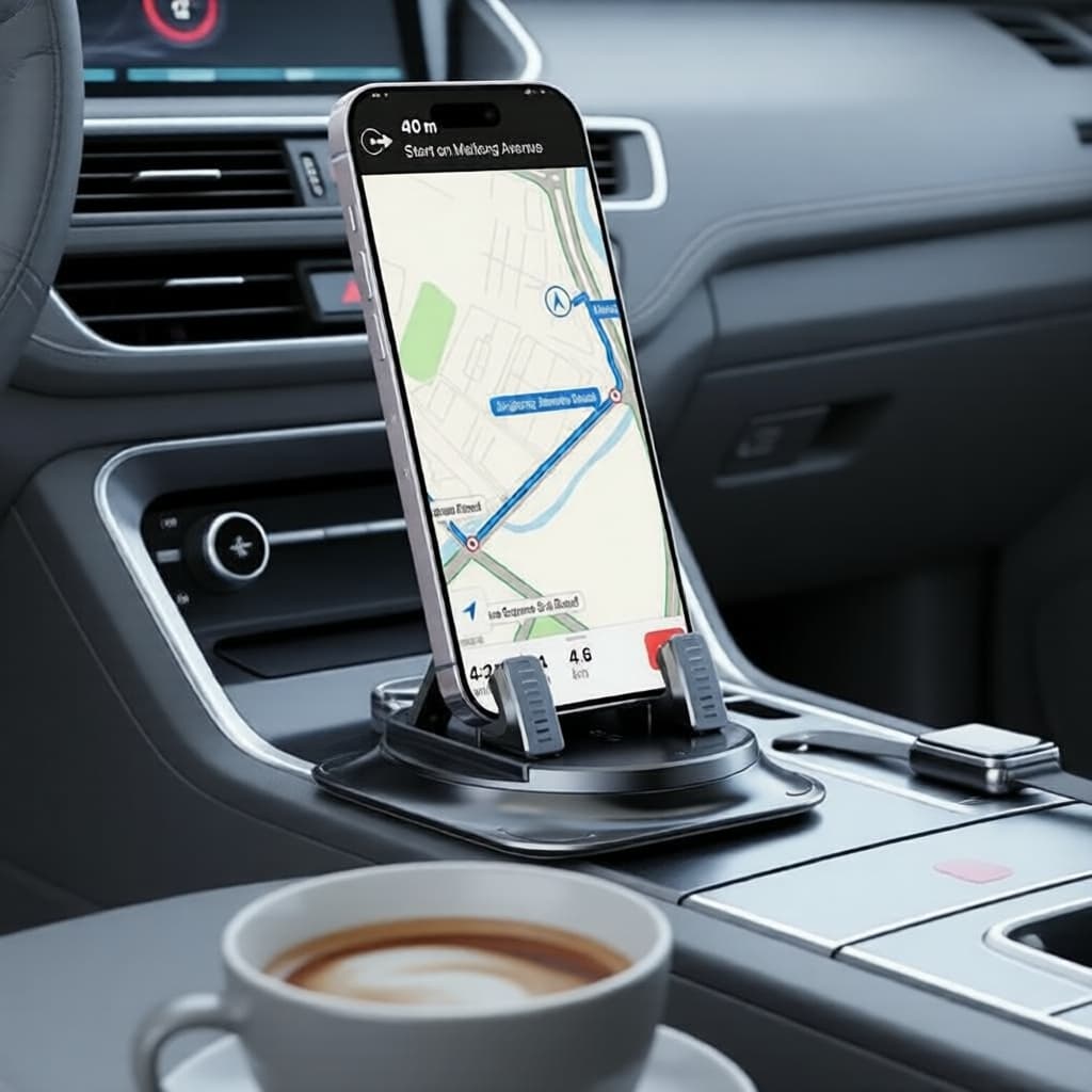 Suporte de Telefone Giratório 360° para Painel de Carro