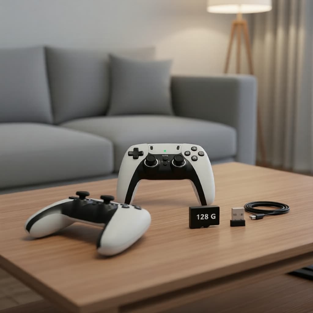 Bastão de Videogame 4K para TV M15 com Controle Gamepad Sem Fio