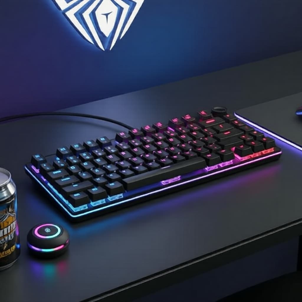 Teclado Mecânico AULA F75 75% com Keycaps PBT, RGB Wireless Tri-Modo, Troca a quente, Teclado Completo
