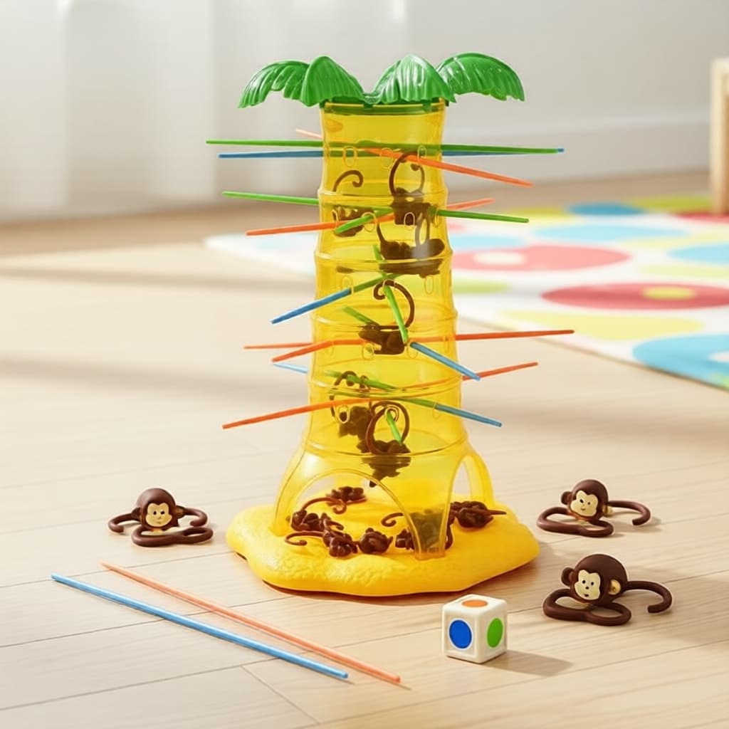Jogo de Tabuleiro de Escalada de Macacos – Brinquedo de Mesa para Família em Multiplayer, Diversão de Habilidade e