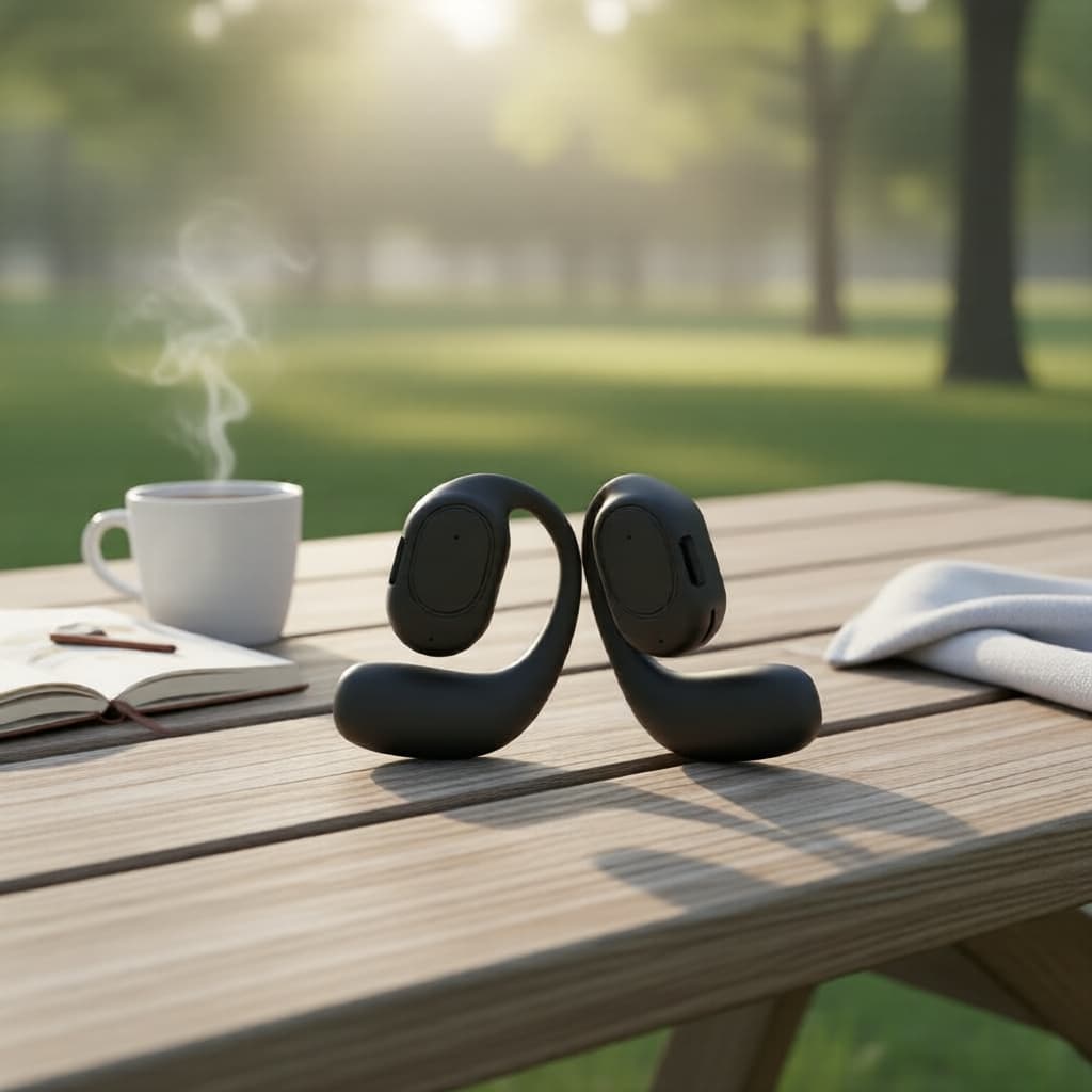 Fones de Ouvido Bluetooth de Controle Touch OWS KY2, Fone Único, Bateria Grande, Sem Fio, Para Esportes