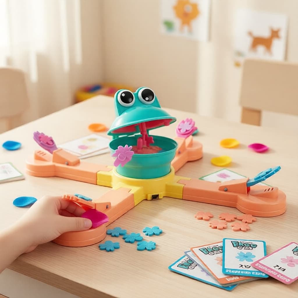Jogo de Sapo Educativo: Comida de Insetos Projetados & Brincadeira em Família