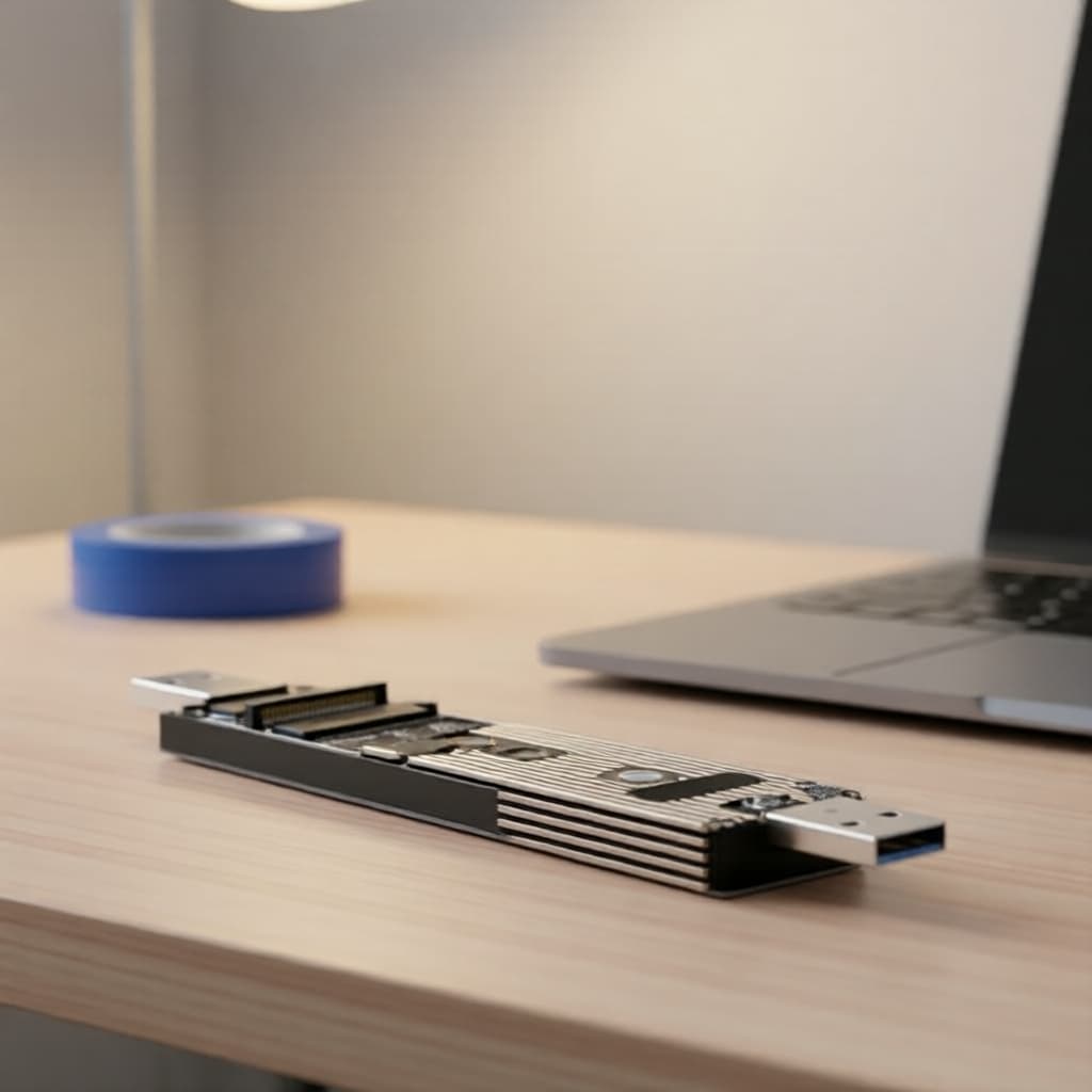 Adaptador SSD M.2 NVME USB 10Gbps, Conector de encaixe externo USB 3.1 Gen2
