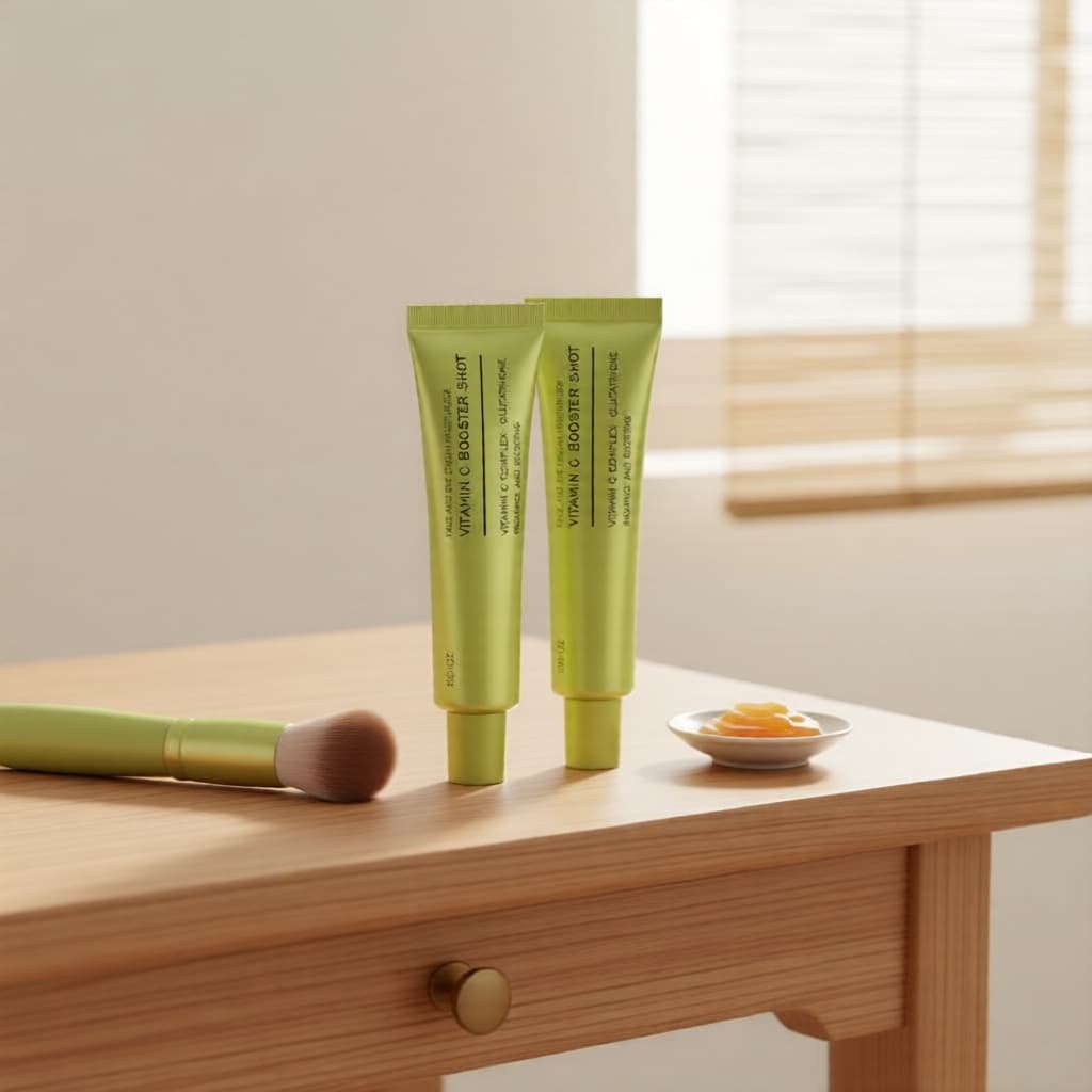 Facial de Vitamina C Coreano, Ilumina e Hidrata Manchas Escuras, Linhas Finas, Kit 2 Unidades