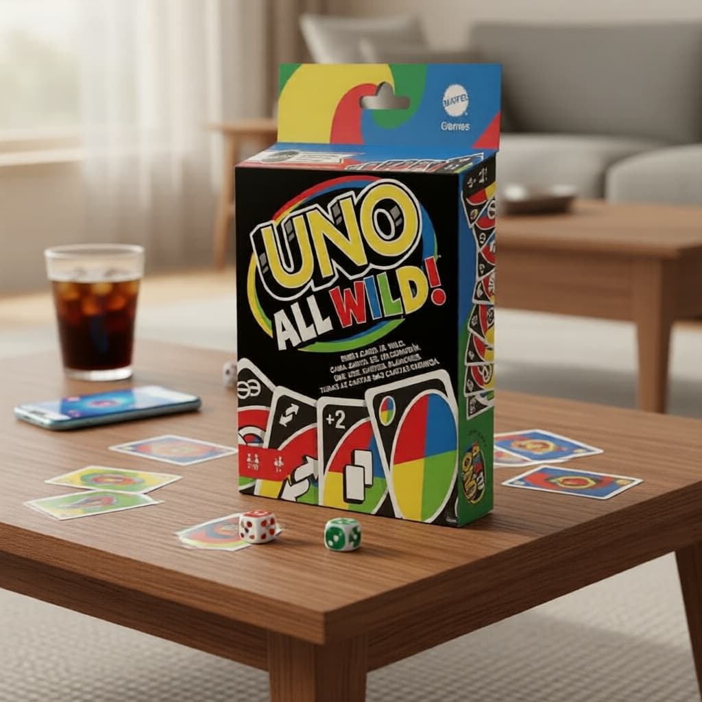 Jogo de Cartas Família Divertido UNO Minions, Jogo de Tabuleiro Educativo para Crianças e Adultos