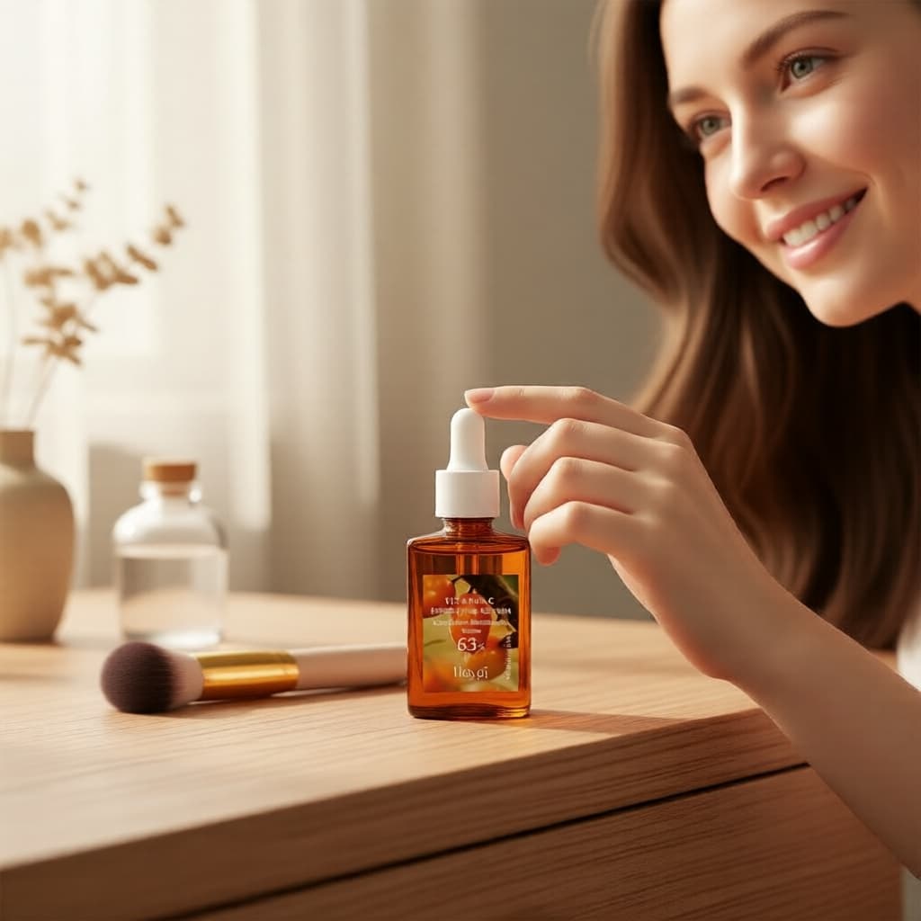 Facial de Vitamina C Hidratante e Clareador com Espinheiro Marítimo para Manchas