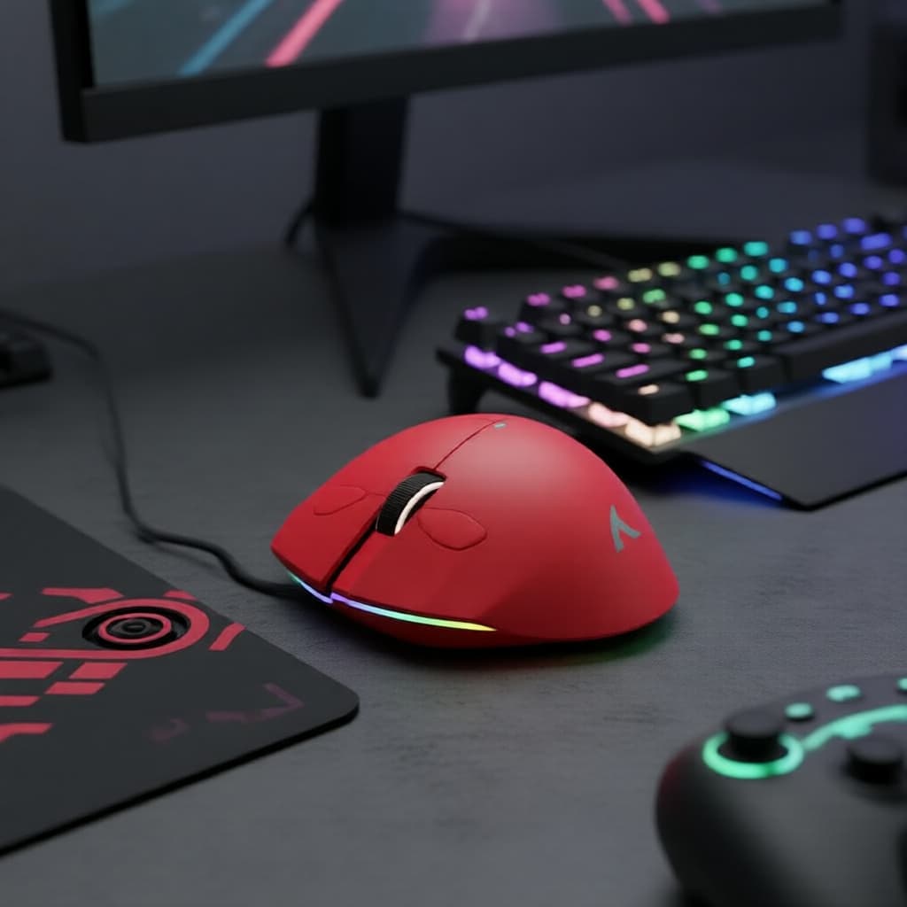 Mouse Gamer Attack Shark X11 59g 3 Modos PAW3311 RGB com Dock Magnético para Notebook Gamer