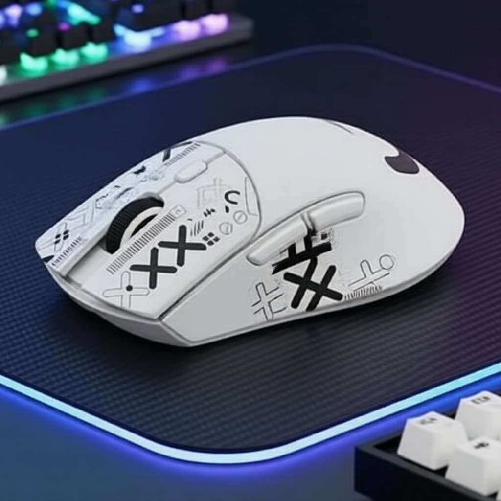 Mouse Gaming Sem Fio Shark R1 18000DPI Sensor PAW3311 Bluetooth 2.4G USB Com Fio Leve
