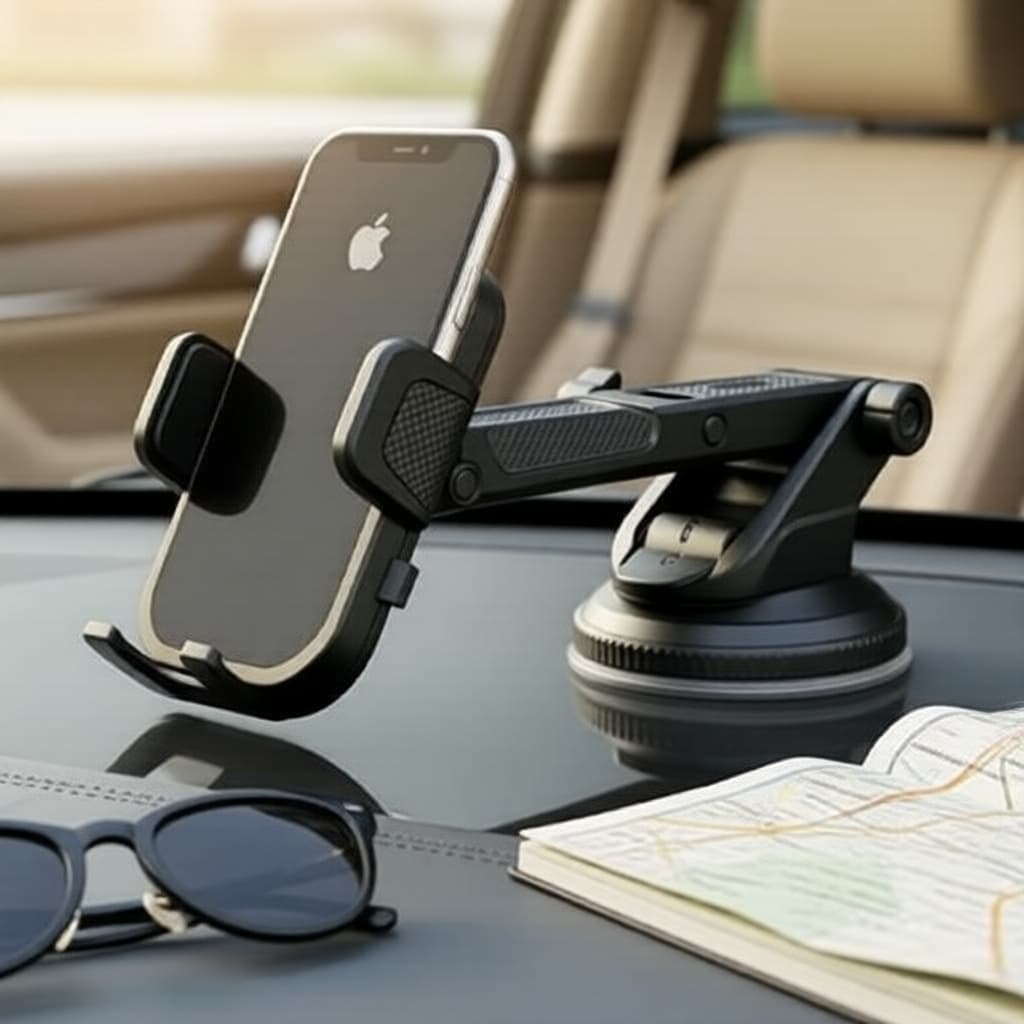 Suporte universal para celular para carro Tcyato, ventosa, se adapta ao para-brisa e painel, ângulo de 360°
