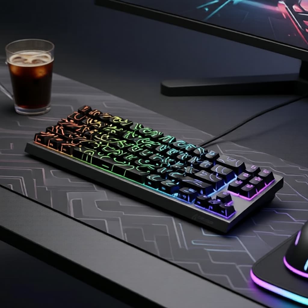 Teclado Keycap PBT Doubleshot Shark X68 PRO HE, Drivers 2.4G/Bluetooth, Teclado Mecânico Personalizável