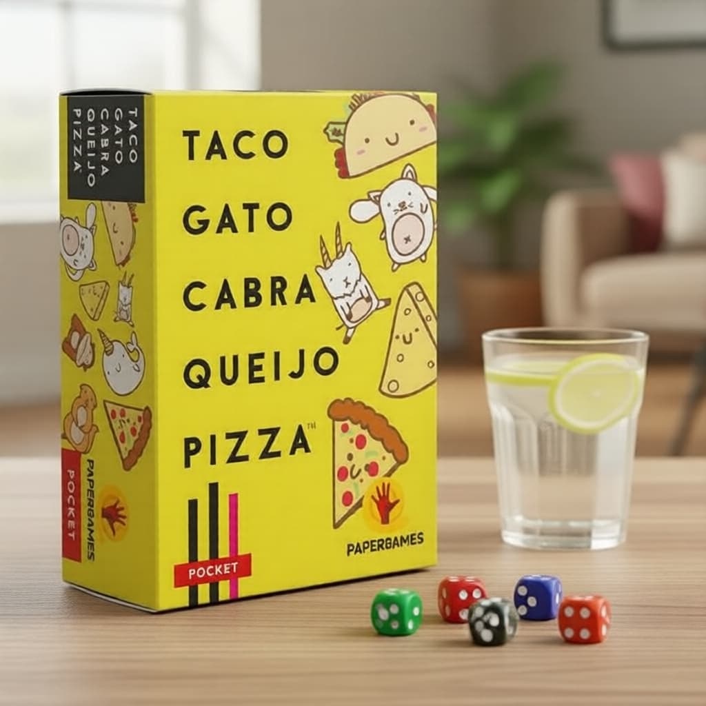  Jogo de Cartas Taco Cat Cabra Pizza de Queijo | Jogo Divertido para Família, Ótimo Presente para Festas e Aniversários
