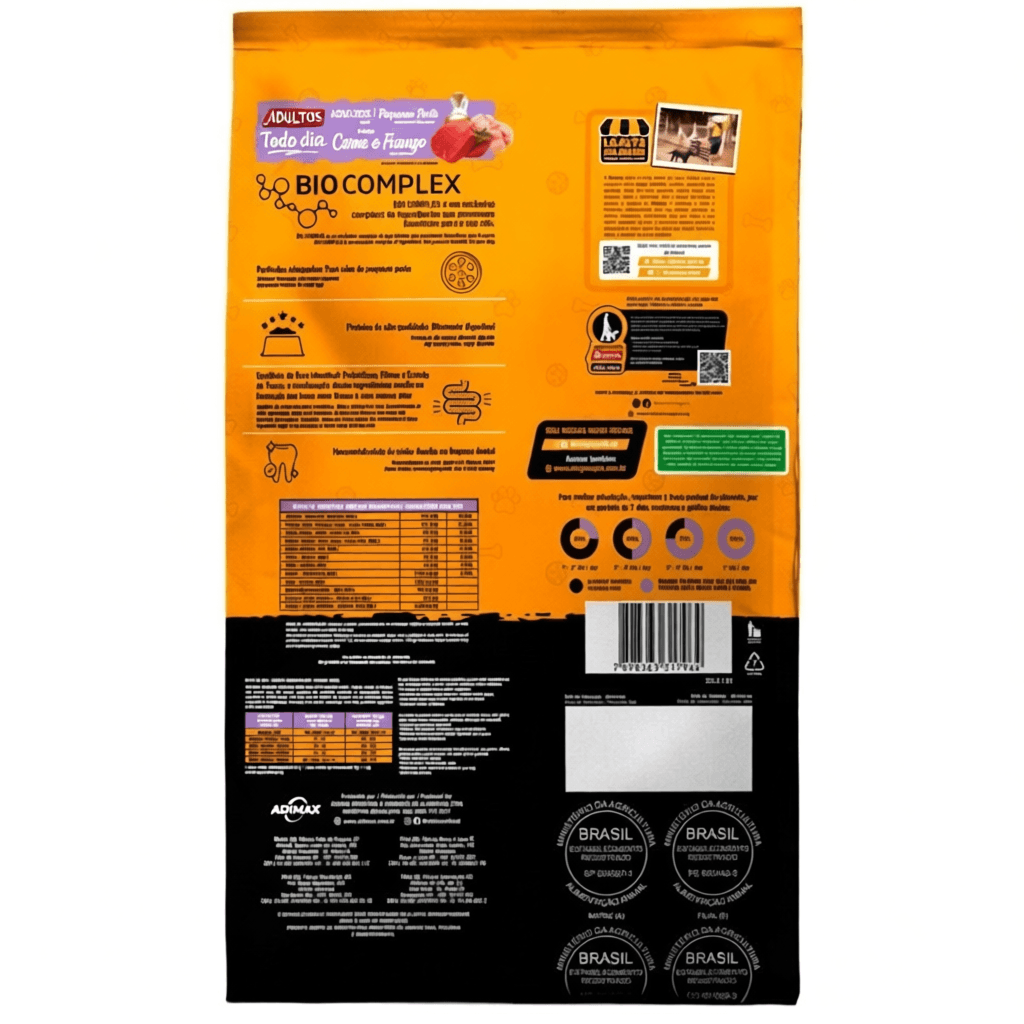 Ração Premium Magnus todo dia 3kg Para Cachorro Adultos Pequeno Porte Sabor Carne e Frango