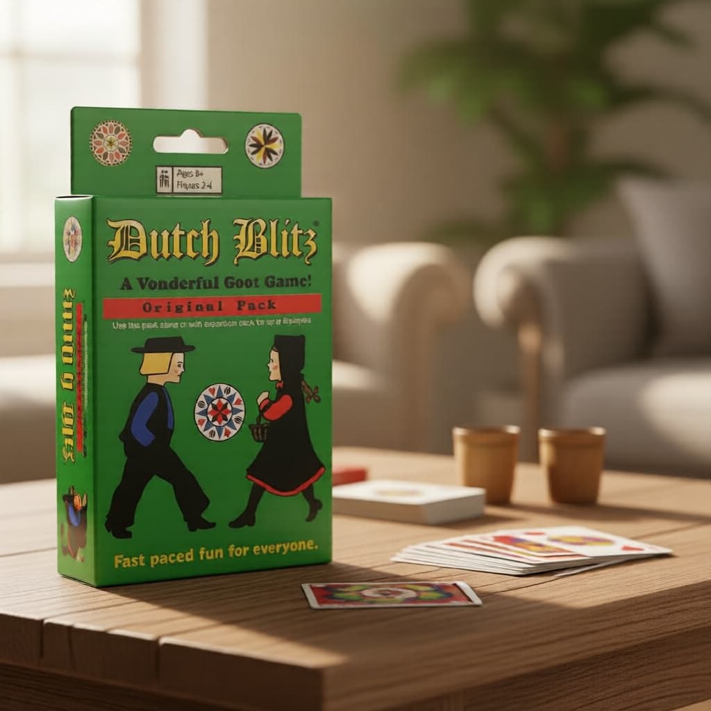  Dutch Blitz: Jogo de Tabuleiro Original + Conjunto de Expansão (160 Cartas, Regras) – Presente de Brinquedo de Família