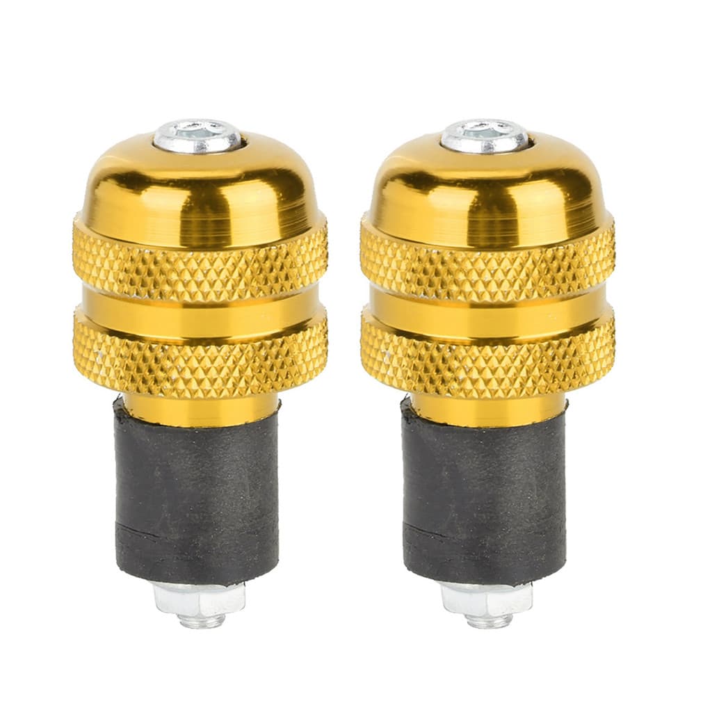 Mmhmbr 22MM Punhos De Motocicleta Acessório De Extremidades De Guiador De Moto (Dourado)