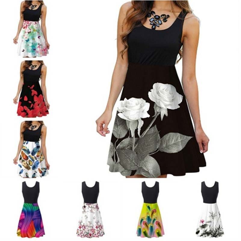 Vestidos Femininos Elegantes anti Manga De Verão Para Mulheres Vestido irregular De Cor Sólida