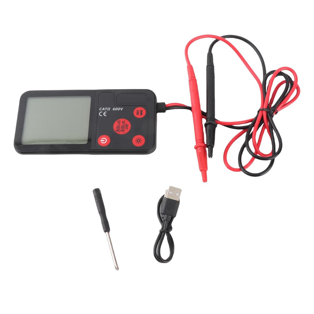 BSIDE ADMS7 Multímetro Inteligente True RMS Medição Digital AC/DC Frequência De Resistência De Tensão Com Display LCD Te
