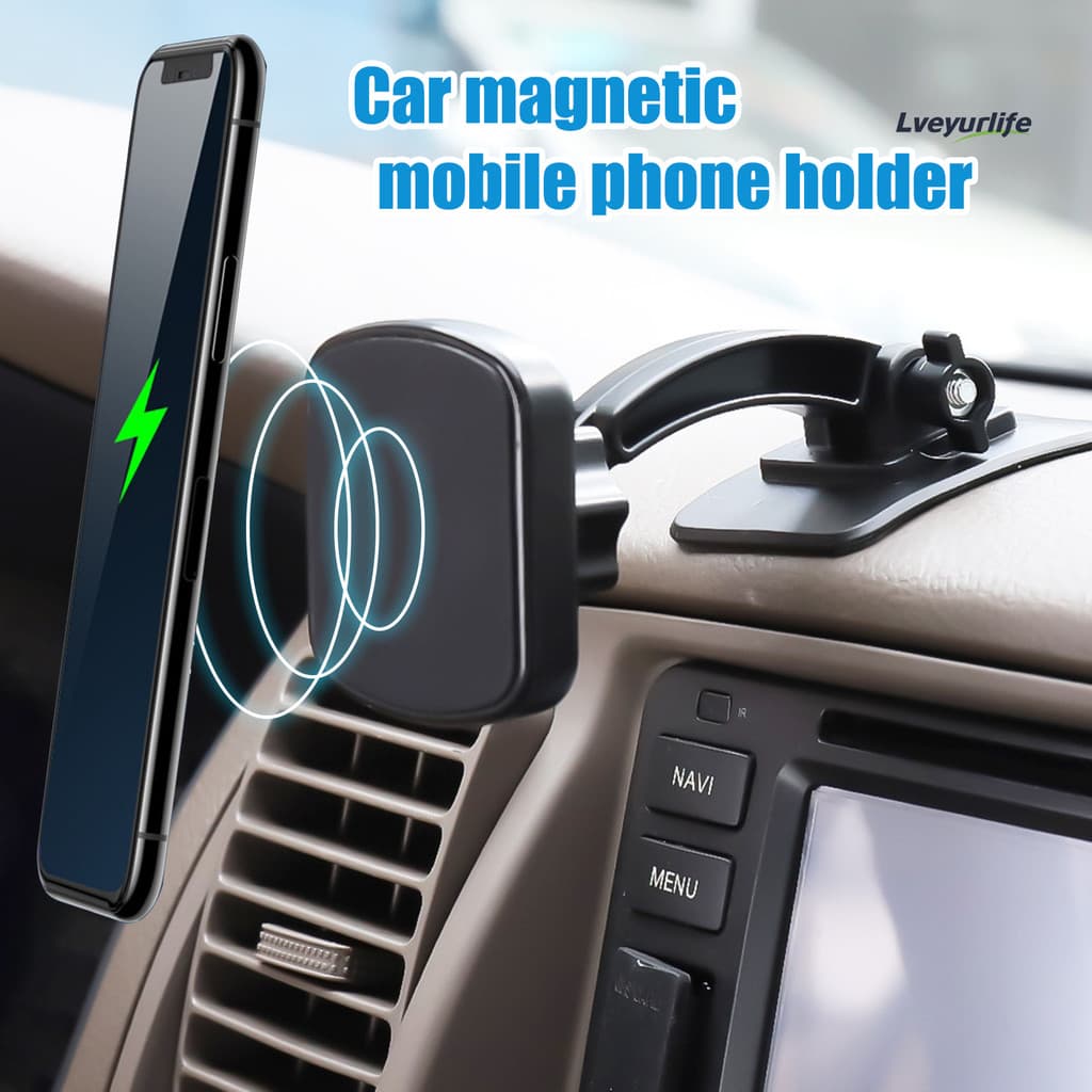 Lveyurlife Ajustável Mini ic Console Central Do Carro Mesa De Vidro Frontal Suporte Telefone Móvel