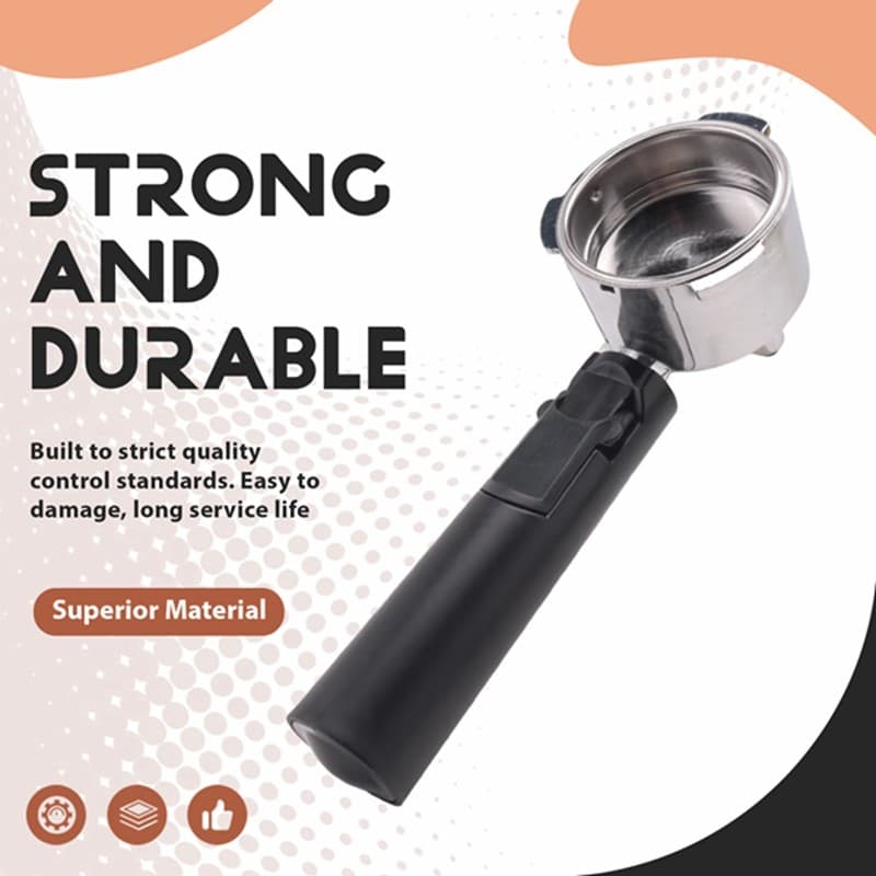 Filtros Reutilizáveis De Café Sem Fundo De 51Mm , Portátil Para Suporte Homix 60Mm 15-20Bar Peças De Cafeteira Expresso