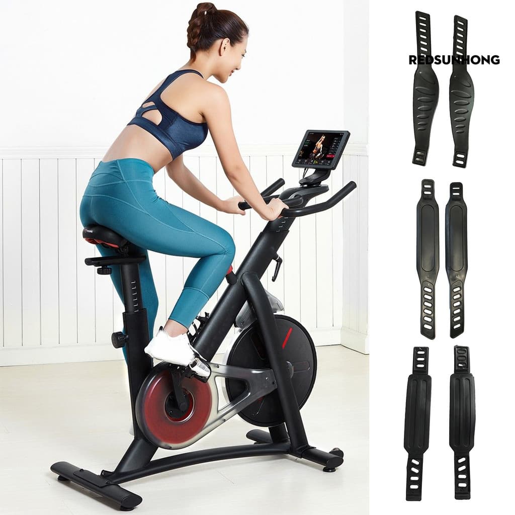 [REDS] 1 Par De Cintos Para Pedais De Bicicleta Ergométrica Correias Antiderrapantes , Resistentes Ao Desgaste , Sem Bel