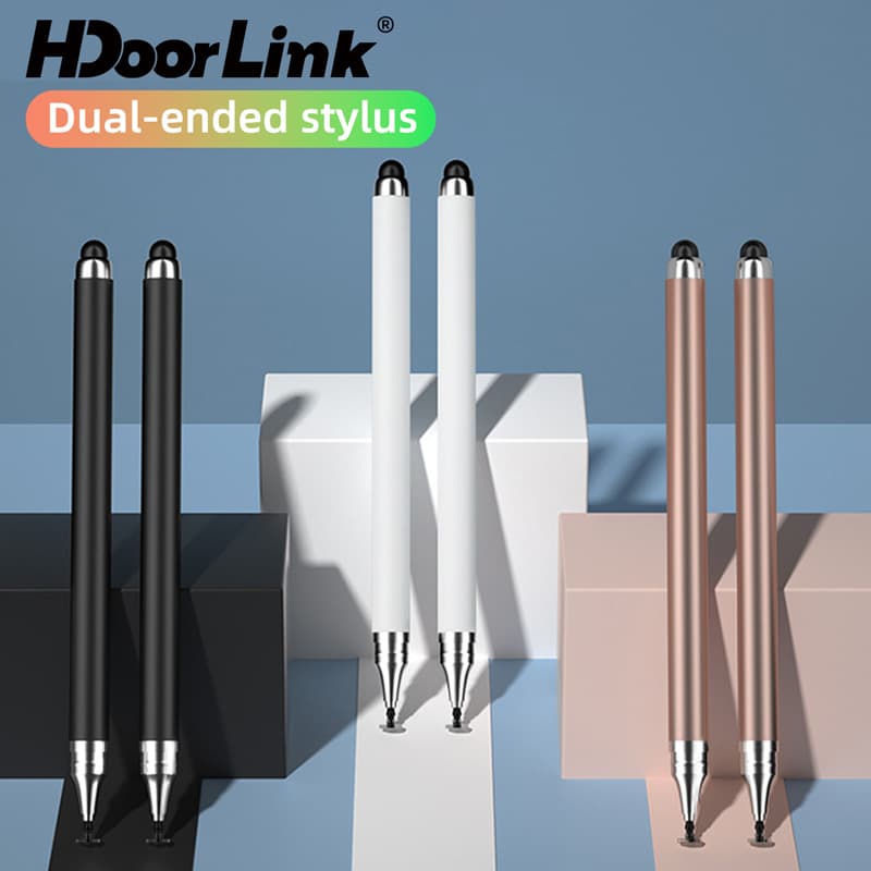 Caneta Stylus Universal 2 Em 1 Hdoolink Para Tablets E Celulares Android/ios, Ideal Para Desenho E toques