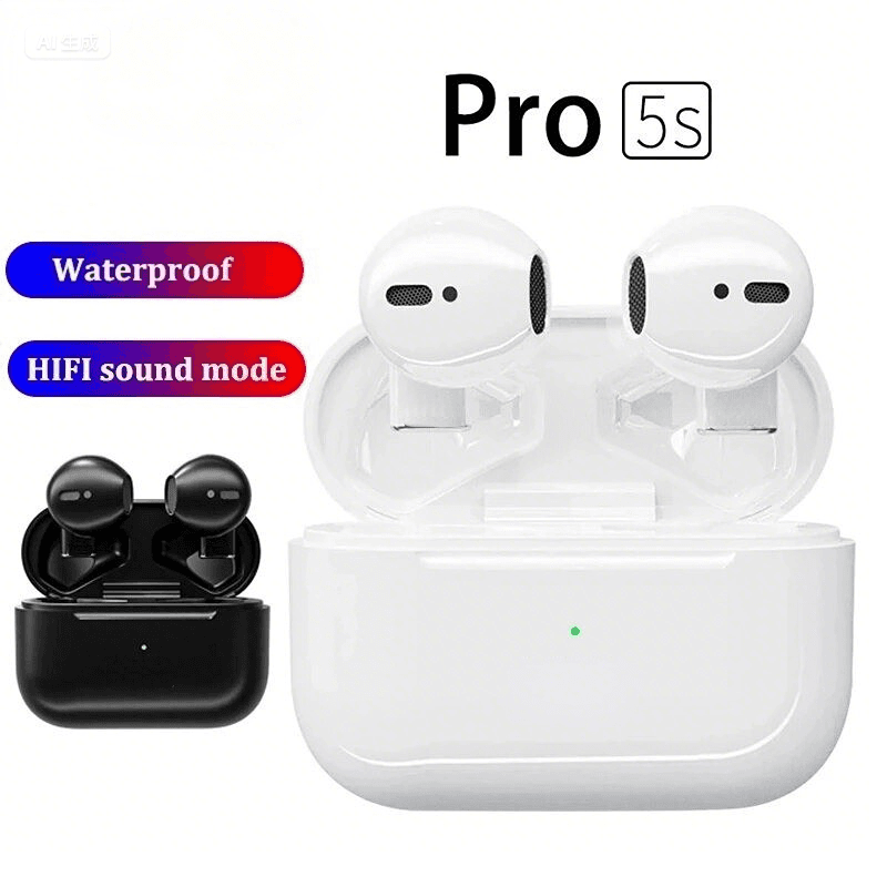 Mini Pro5s TWS Fones De Ouvido Bluetooth Hi-Fi Estéreo À Prova Dwaterproof Água Esportes Toque ENC Redução Ruído
