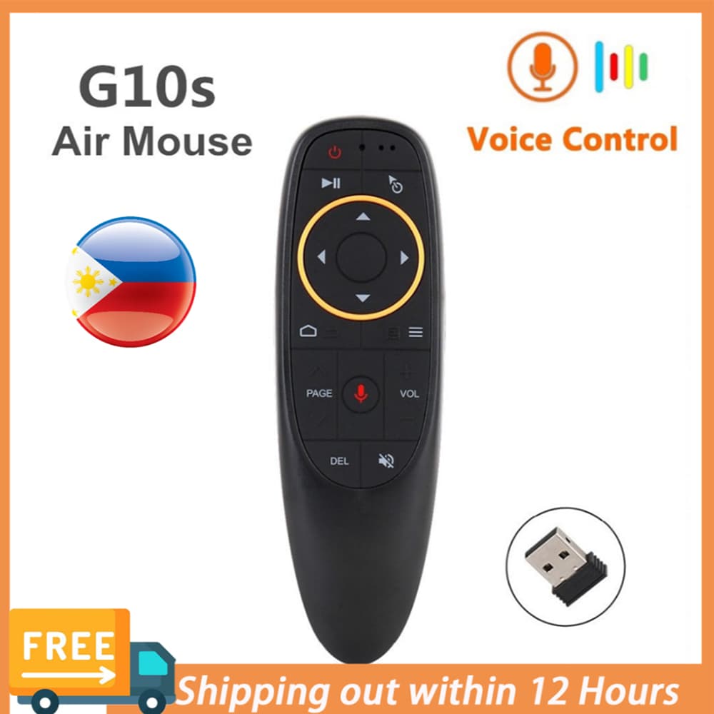  Controle de Voz G10s TV Universal Remoto Sem Fio Teclado de Ar com Mouse para Caixas de TV Android e Smart TVs