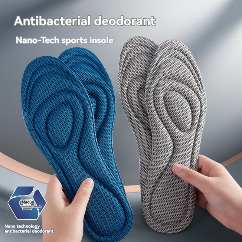 Palmilhas Esportivas Elásticas 4D – Almofadas De Apoio Para Pés Respiráveis E Ultramacias Confortáveis , Forros Sapatos