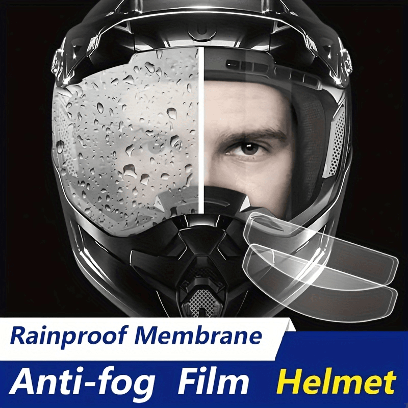 Filme Universal Antiembaçante Para Capacete-Pacote 1/2/4 Capacetes Elétricos De Motocicleta , À Prova D'água E Resistent