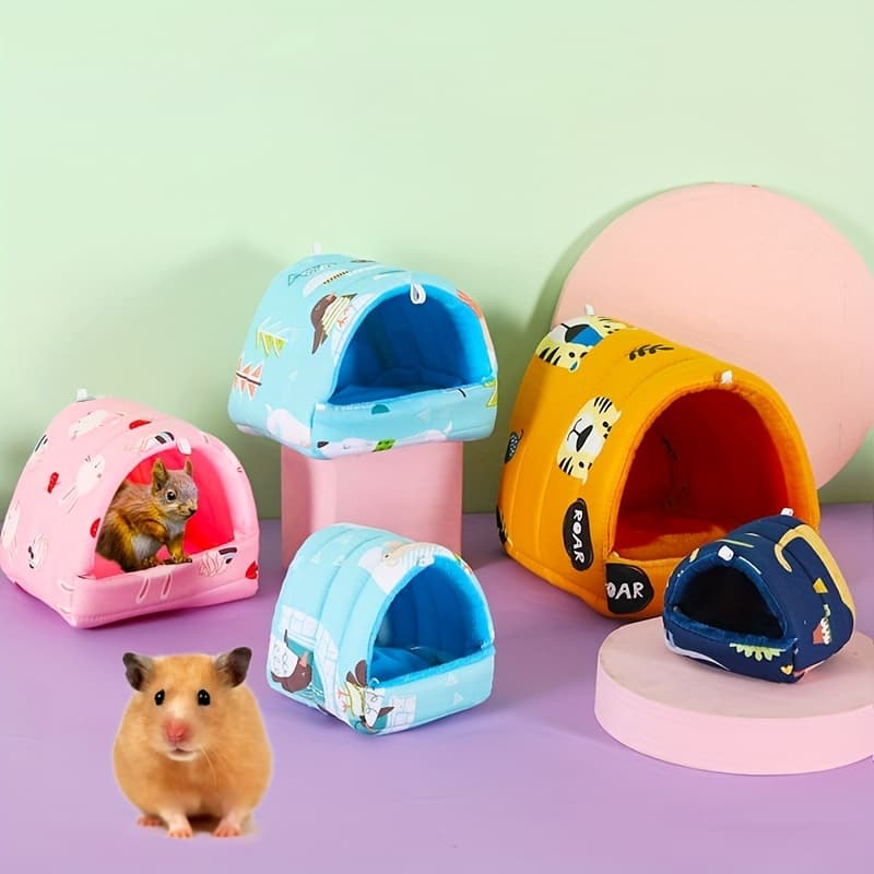 Ouriço Chinchila Hamster Pequenos Animais Bonito Ninho Caverna Rato Casa Quente