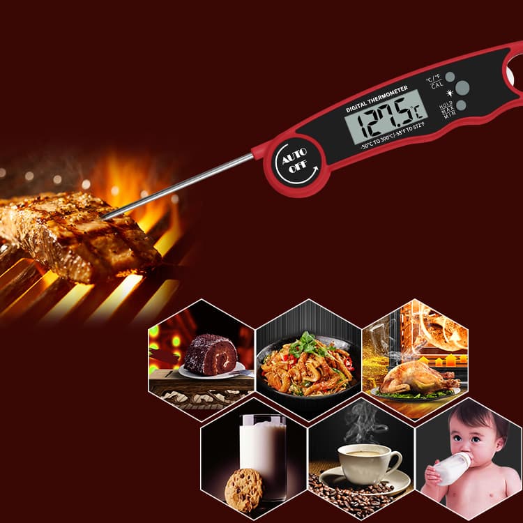 Novo Termômetro Digital Instantâneo para Carne, Cozinha, Culinária, Assados, Líquidos, Doces, Grelhados, Churrasco -