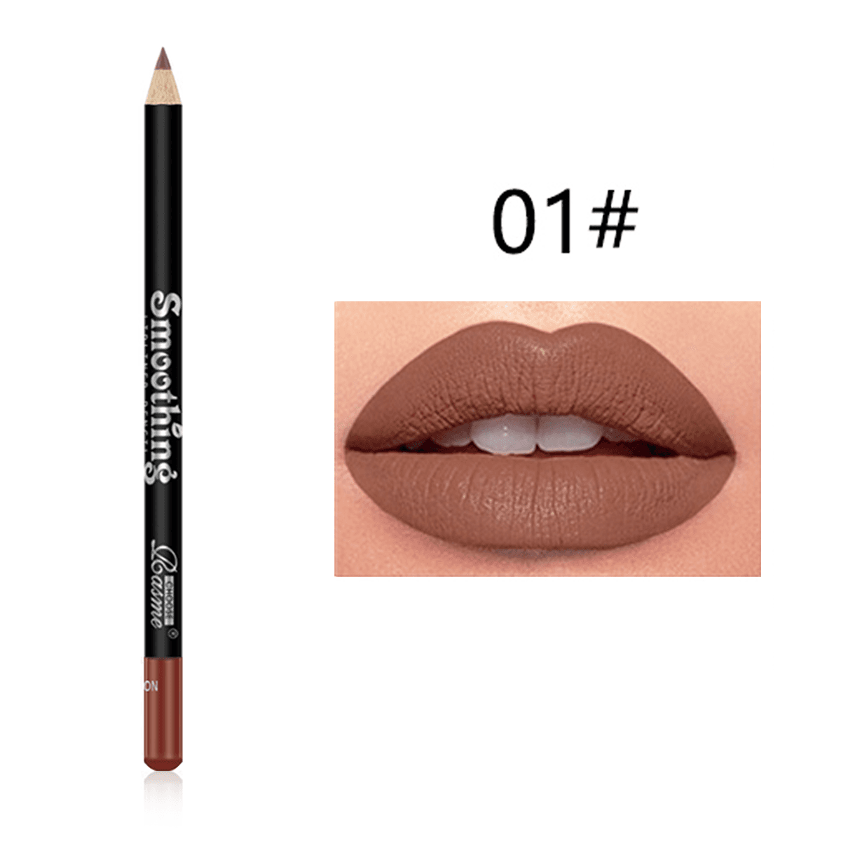 Delineador Labial Multicolorido De Doze Cores , Hidratante Opcional , Cor Natural , Fácil Maquiagem , Caneta Batom