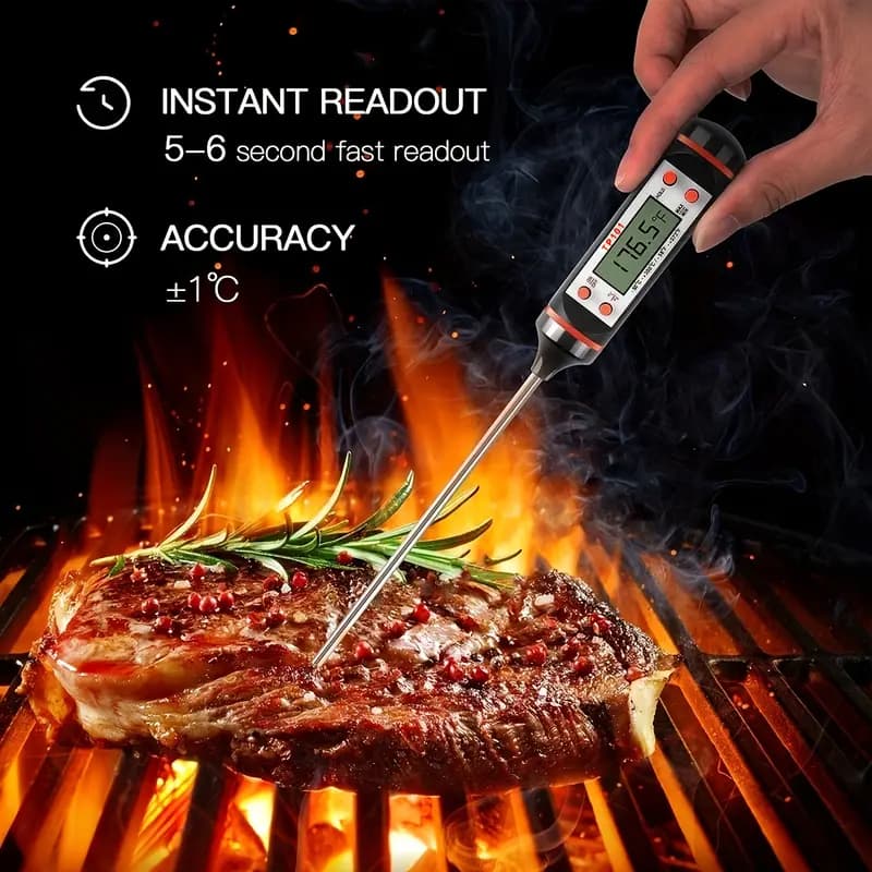  1 pc Termômetro de Temperatura Ferramenta Nova Carne Termômetro Cozinha Digital Cozimento Alimentar Sonda Eletrônico