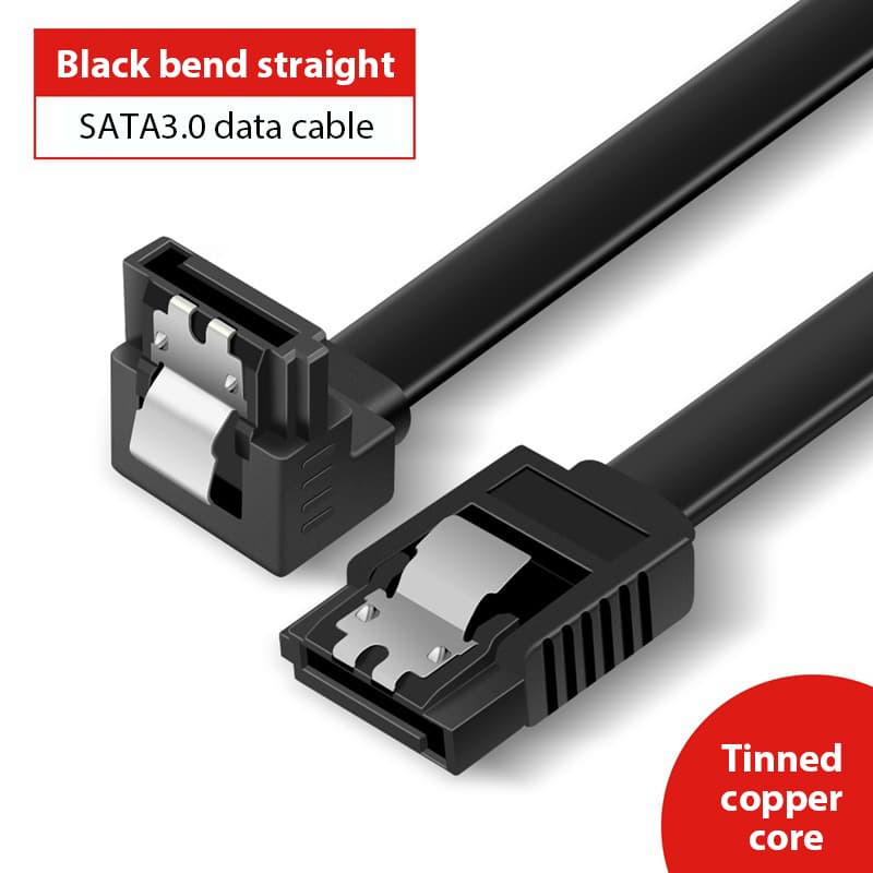  Cabo SATA 3 para HD SSD Externo com Conector de Direção em Ângulo