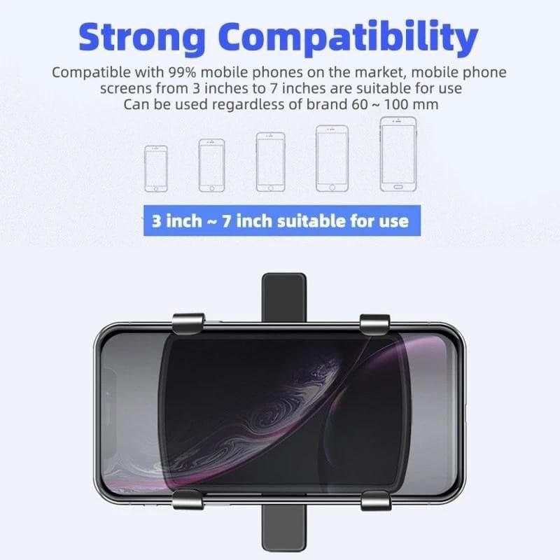 Suporte Universal para Celular de Carro – Giro de 360°, Suporte Multifuncional, Estável para Operação com Uma Mão.