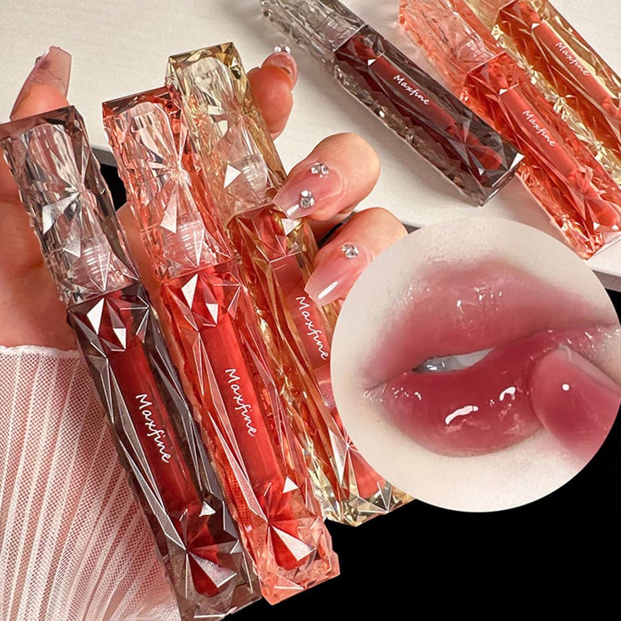 Lip Glaze Cor Hidratante Duradouro Não-Desbotamento Cosméticos Labiais Femininos Impermeáveis