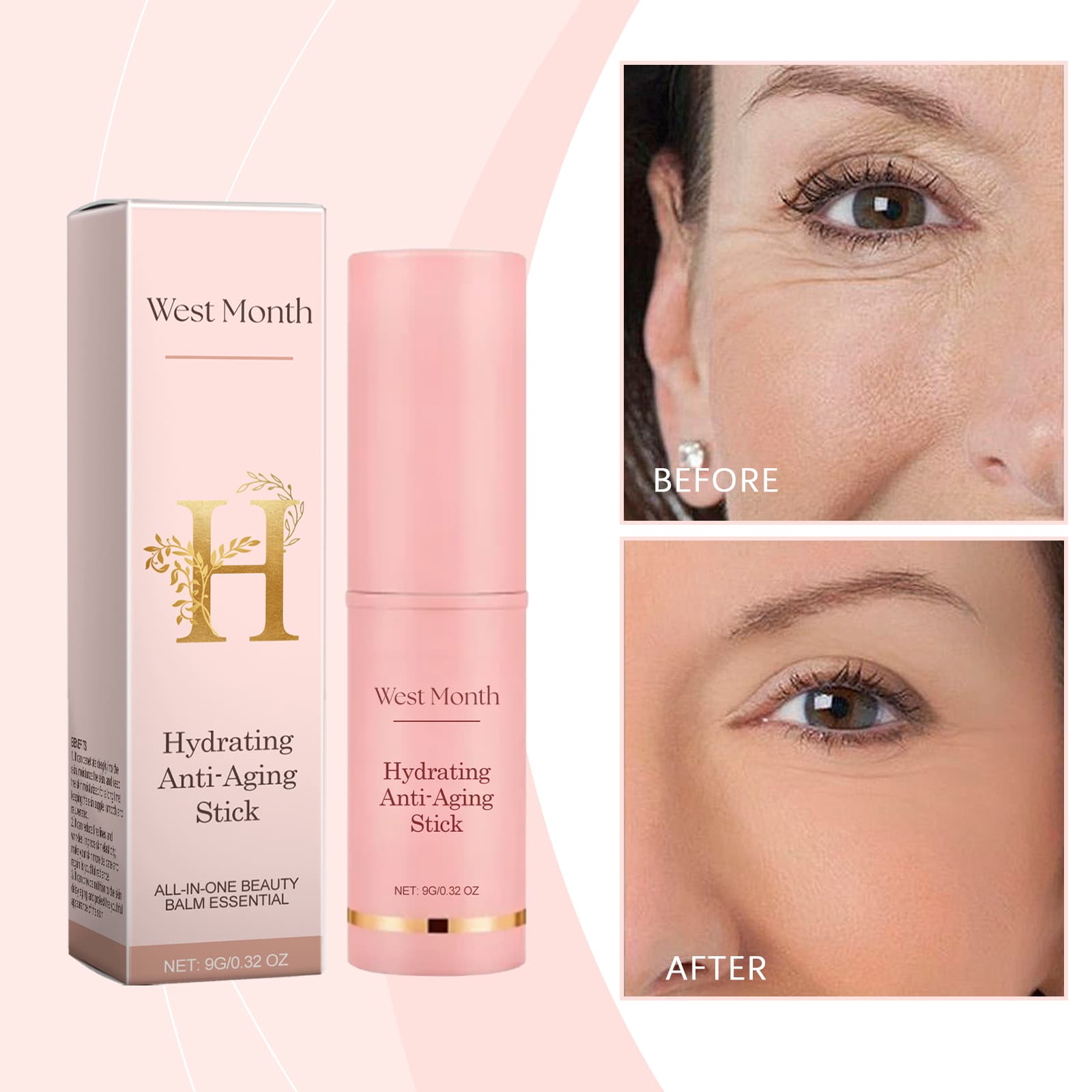 Colágeno Multi Bálsamo Vara Anti-Rugas Brilho Tom Hidratante Melhoria Do Embotamento Cosméticos Coreanos 9g