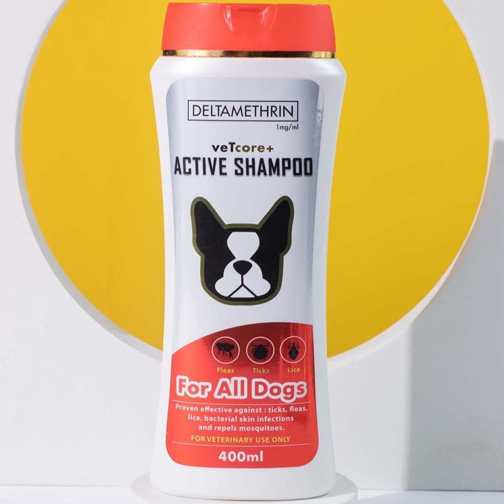 Shampoo Ativo para Cães Vet Core+ (Demeton-metil) 400 ml