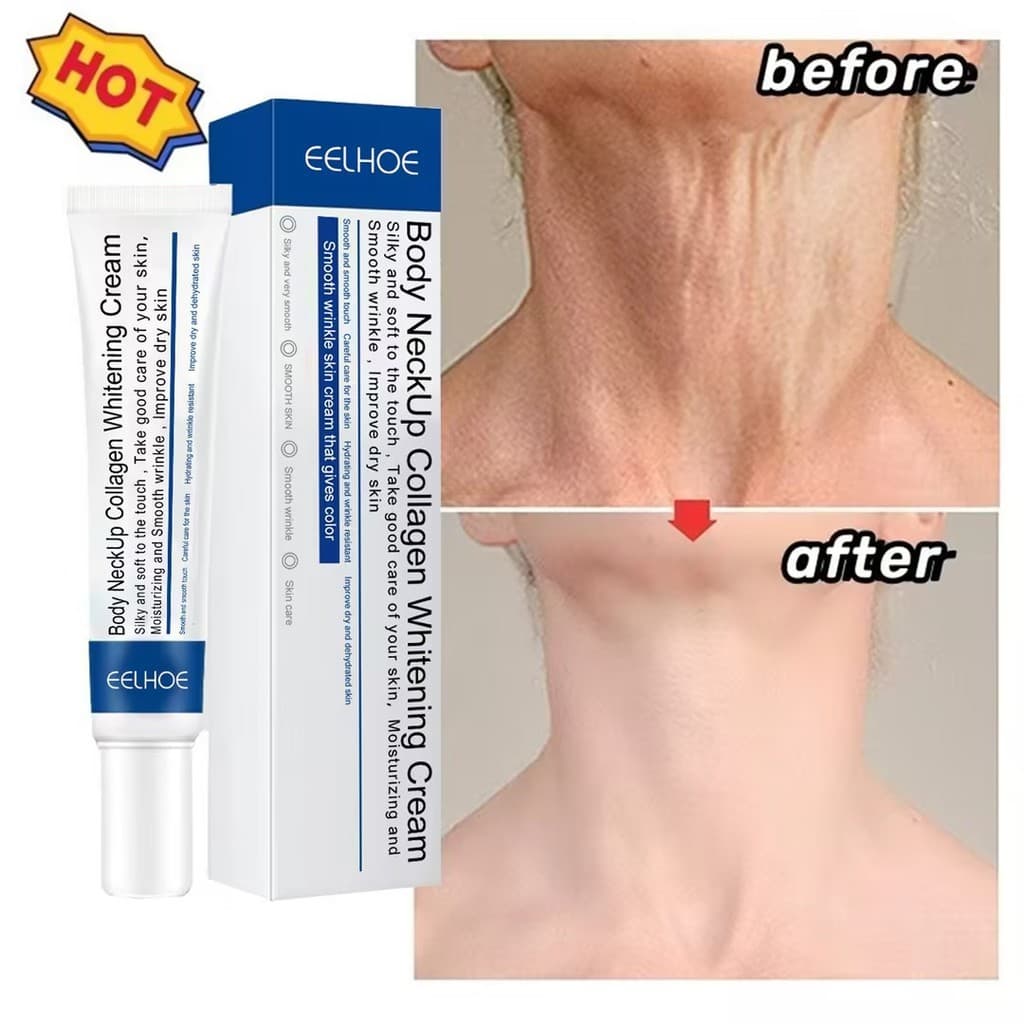 EELHOE Pescoço Anti-Rugas Creme Colágeno Remoção De Envelhecimento F irm Clareamento Iluminar Hidratante Cuidados Com A 