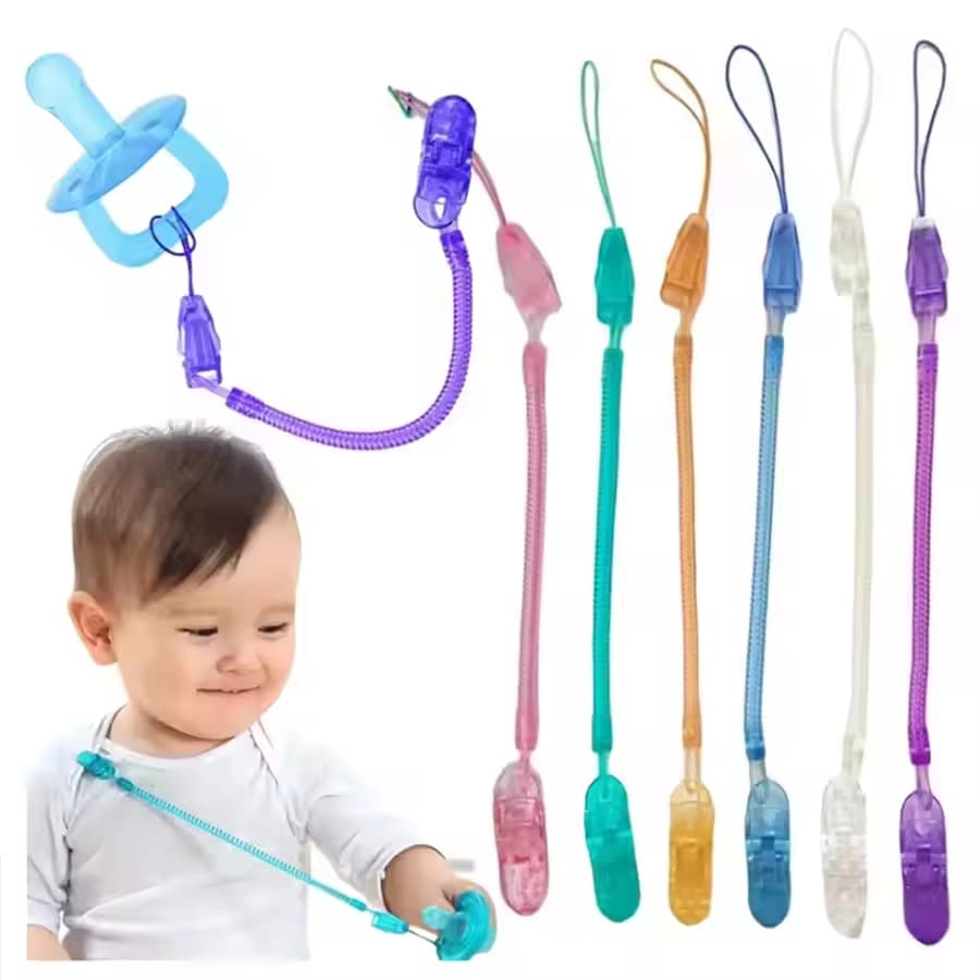 Kit 3 Porta-Chupeta Universal Tipo Mola , Acessórios Para , Produtos Ao Ar Livre Bebês