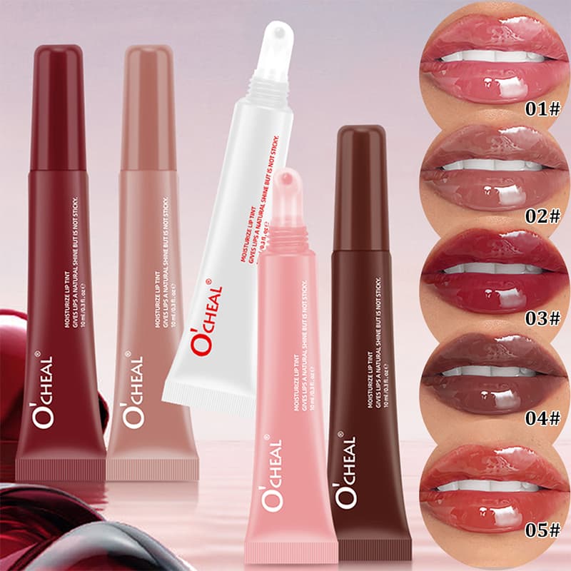 Batom Ocheal Water-Light Dudu : Brilho Espelhado , Óleo Labial Rico , Hidratante E Sem Manchas