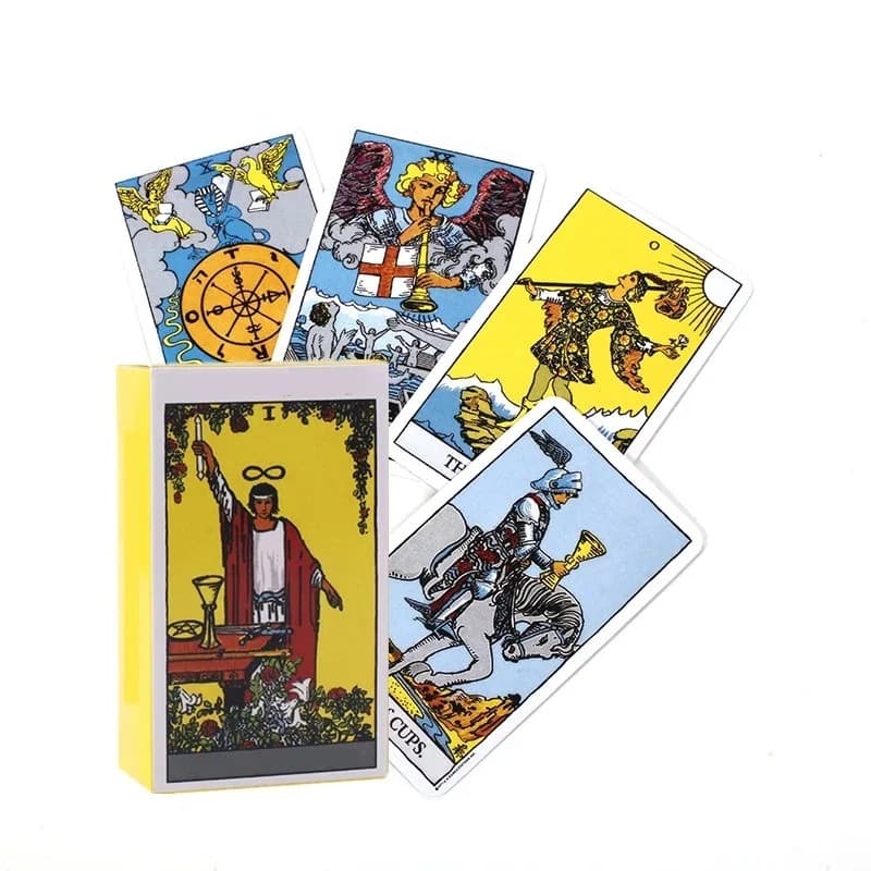 Tarot para Iniciantes - Baralho de 78 Cartas para Profecia e Divinação, Jogo de Tabuleiro para Família e Amigos