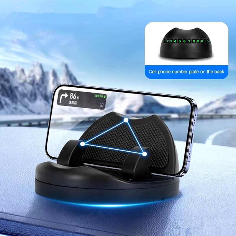 1Pc Rotação Flexível Montagem Do Telefone Carro Suporte De Borracha Antiderrapante Universal Para 4-7in
