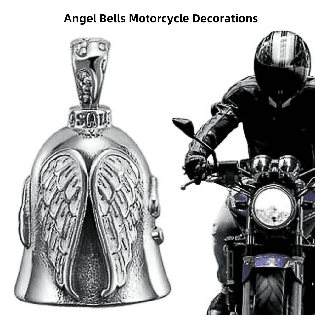  DECORAÇÃO ANGEL BELL GUARDIAN PARA MOTOCICLETAS | Acessório Único em Metal para Modelos K6Z8 e Posteriores