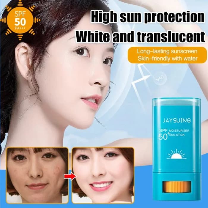  [Alta Proteção Solar de Longa Duração/Branco Translúcido Natural] Bastão de Protetor Solar Hidratante/FPS50+ PA+++ À