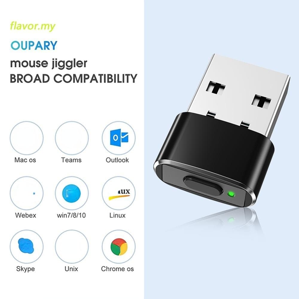 Mini Mouse Jiggler ON Off Button Simulador De Movimento De USB Para Laptop Desktop