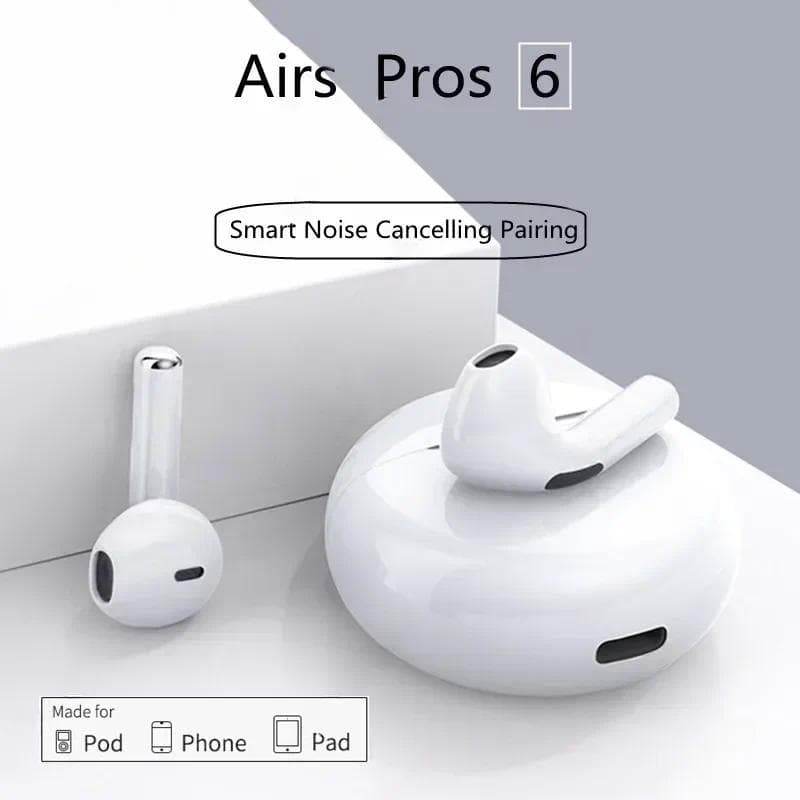 Fones de Ouvido Pro 6 Sem Fio Bluetooth Versão Internacional Para Música Uso Diário Fones de Ouvido para Viagens Fones