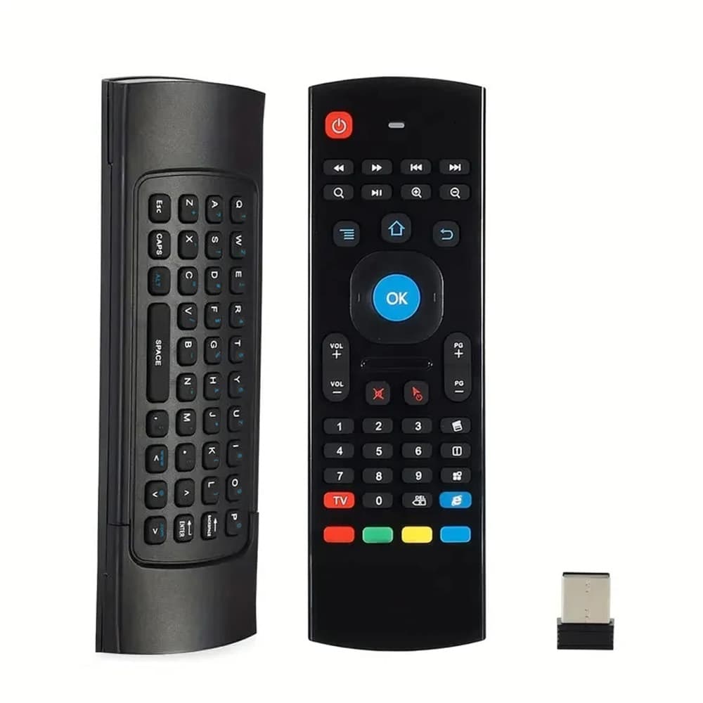  MX3 Controle Remoto Universal do Mouse de Ar Teclado Sem Fio Mini Controle Remoto de Aprendizagem IR 2.4G para PC