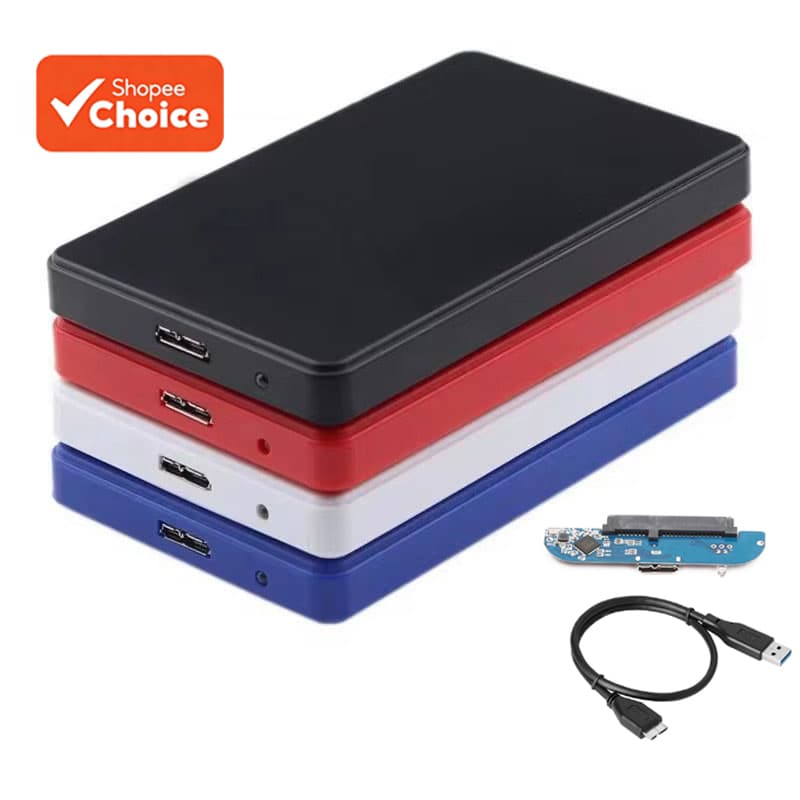 Gabinete de Disco Rígido USB 3.0 SATA III, Case Externo de HDD/SSD de 2,5 polegadas, Transferência de Dados de Alta