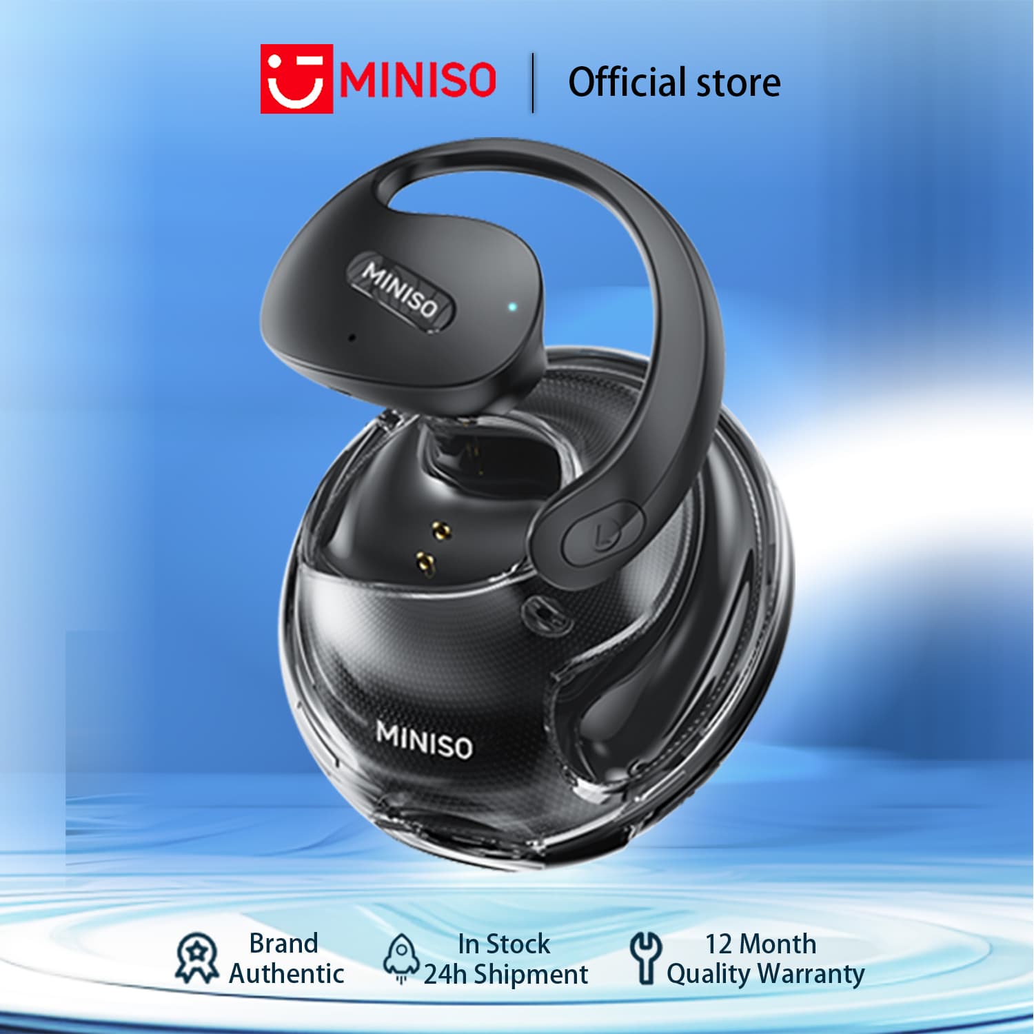 MINISO Fones de ouvido X15 Pro, fones de ouvido inteligentes com tradução em tempo real, fones de ouvido Bluetooth sem
